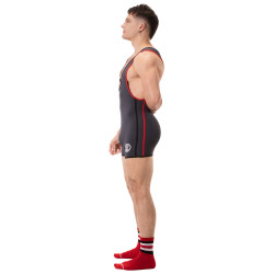 Barcode Berlin Combi Singlet Allan Anthracite-Rouge